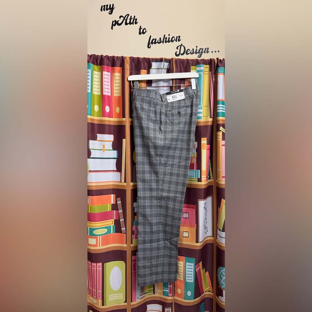 Sean John Gray Plaid Trousers